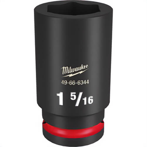 Milwaukee® 49-66-6344 ShockWave™ Impact Duty™ Socket, 3/4 in Hex Drive, 1-5/16 in Deep Socket, 6 Points