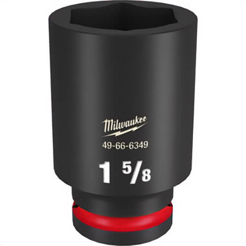 Milwaukee® 49-66-6349 ShockWave™ Impact Duty™ Socket, 3/4 in Hex Drive, 1-5/8 in Deep Socket, 6 Points