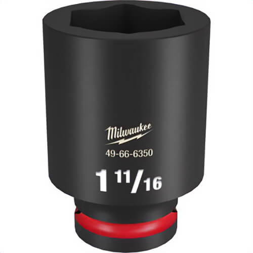Milwaukee® 49-66-6350 ShockWave™ Impact Duty™ Socket, 3/4 in Hex Drive, 1-11/16 in Deep Socket, 6 Points