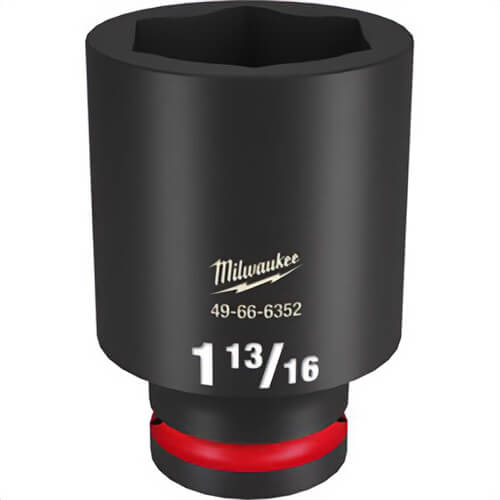 Milwaukee® 49-66-6352 ShockWave™ Impact Duty™ Socket, 3/4 in Hex Drive, 1-13/16 in Deep Socket, 6 Points