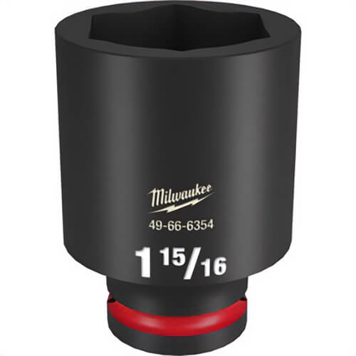 Milwaukee® 49-66-6354 ShockWave™ Impact Duty™ Socket, 3/4 in Hex Drive, 1-15/16 in Deep Socket, 6 Points