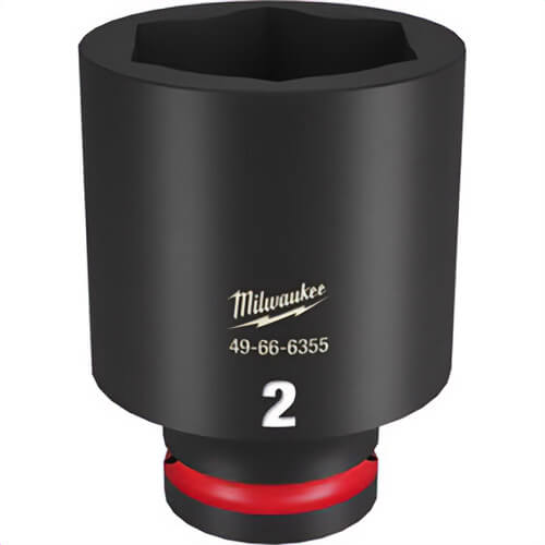 Milwaukee® 49-66-6355 ShockWave™ Impact Duty™ Socket, 3/4 in Hex Drive, 2 in Deep Socket, 6 Points