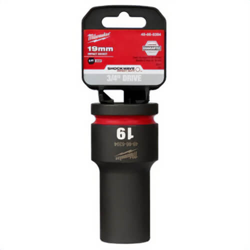 Milwaukee® 49-66-6394 ShockWave™ Impact Duty™ Socket, 3/4 in Hex Drive, 19 mm Deep Socket, 6 Points