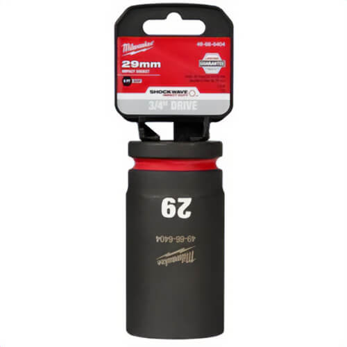 Milwaukee® 49-66-6404 ShockWave™ Impact Duty™ Socket, 3/4 in Hex Drive, 29 mm Deep Socket, 6 Points