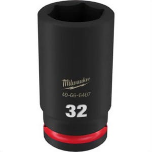 Milwaukee® 49-66-6407 ShockWave™ Impact Duty™ Socket, 3/4 in Hex Drive, 32 mm Deep Socket, 6 Points
