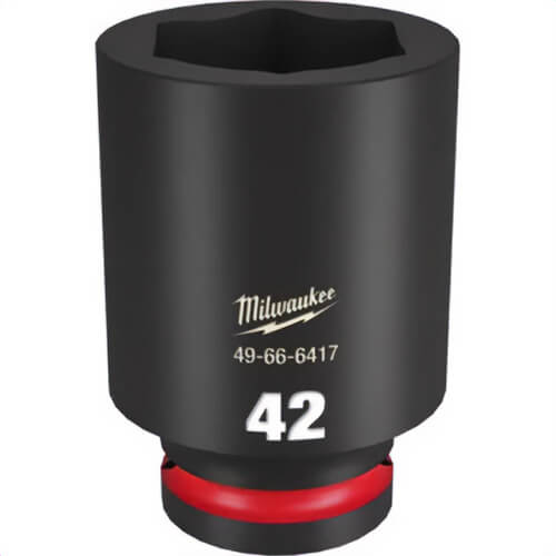 Milwaukee® 49-66-6417 ShockWave™ Impact Duty™ Socket, 3/4 in Hex Drive, 42 mm Deep Socket, 6 Points