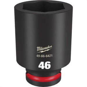 Milwaukee® 49-66-6421 ShockWave™ Impact Duty™ Socket, 3/4 in Hex Drive, 46 mm Deep Socket, 6 Points