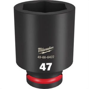 Milwaukee® 49-66-6422 ShockWave™ Impact Duty™ Socket, 3/4 in Hex Drive, 47 mm Deep Socket, 6 Points