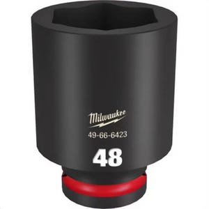 Milwaukee® 49-66-6423 ShockWave™ Impact Duty™ Socket, 3/4 in Hex Drive, 48 mm Deep Socket, 6 Points