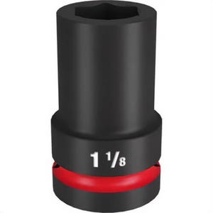 Milwaukee® 49-66-6506 ShockWave™ Impact Duty™ Socket, 1 in Hex Drive, 1-1/8 in Deep Socket, 6 Points