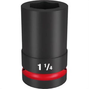 Milwaukee® 49-66-6508 ShockWave™ Impact Duty™ Socket, 1 in Hex Drive, 1-1/4 in Deep Socket, 6 Points