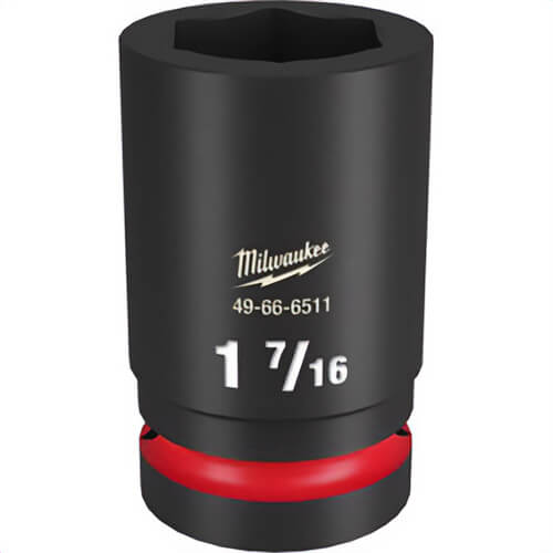 Milwaukee® 49-66-6511 ShockWave™ Impact Duty™ Socket, 1 in Hex Drive, 1-7/16 in Deep Socket, 6 Points
