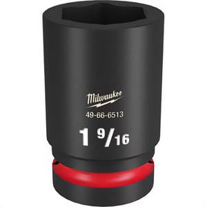 Milwaukee® 49-66-6513 ShockWave™ Impact Duty™ Socket, 1 in Hex Drive, 1-9/16 in Deep Socket, 6 Points