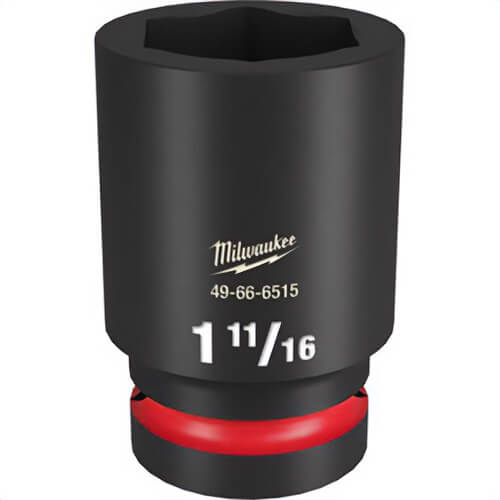 Milwaukee® 49-66-6515 ShockWave™ Impact Duty™ Socket, 1 in Hex Drive, 1-11/16 in Deep Socket, 6 Points