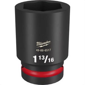 Milwaukee® 49-66-6517 ShockWave™ Impact Duty™ Socket, 1 in Hex Drive, 1-13/16 in Deep Socket, 6 Points