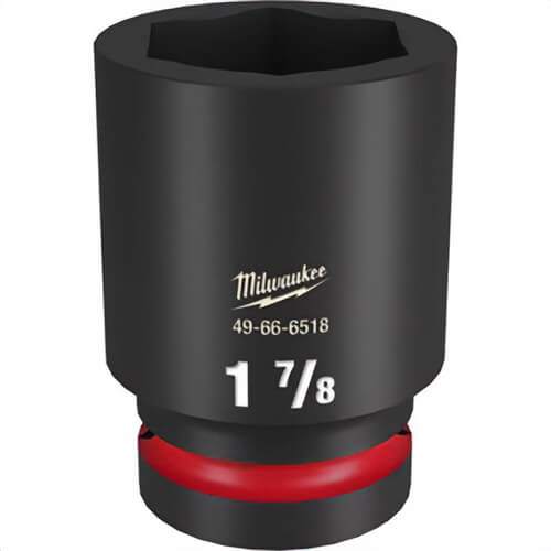 Milwaukee® 49-66-6518 ShockWave™ Impact Duty™ Socket, 1 in Hex Drive, 1-7/8 in Deep Socket, 6 Points
