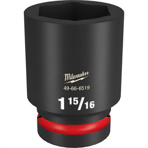 Milwaukee® 49-66-6519 ShockWave™ Impact Duty™ Socket, 1 in Hex Drive, 1-15/16 in Deep Socket, 6 Points