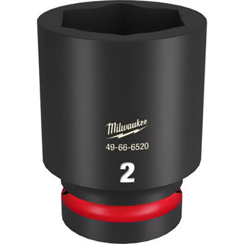 Milwaukee® 49-66-6520 ShockWave™ Impact Duty™ Socket, 1 in Hex Drive, 2 in Deep Socket, 6 Points