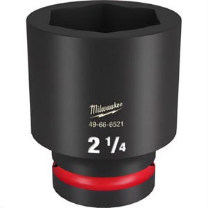 Milwaukee® 49-66-6521 ShockWave™ Impact Duty™ Socket, 1 in Hex Drive, 2-1/4 in Deep Socket, 6 Points
