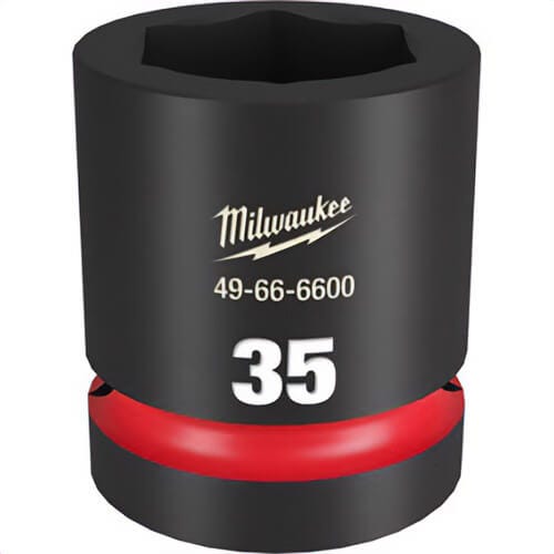 Milwaukee® 49-66-6600 ShockWave™ Impact Duty™ Socket, 1 in Hex Drive, 35 mm Standard Socket, 6 Points