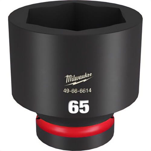Milwaukee® 49-66-6614 ShockWave™ Impact Duty™ Socket, 1 in Hex Drive, 65 mm Standard Socket, 6 Points