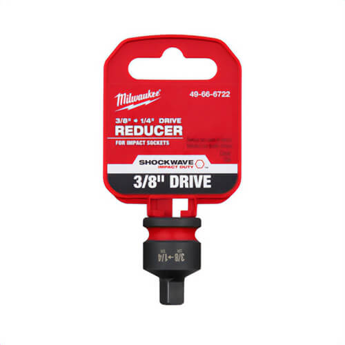 Milwaukee® 49-66-6722 ShockWave™ Impact Duty™ Reducer, 3/8 in Drive, 1/4 in Output Drive