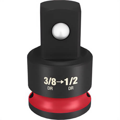 Milwaukee® 49-66-6723 ShockWave™ Impact Duty™ Dual Hole Socket Adapter, Black Oxide, 3/8 in Male Drive, 1/2 in Female Drive