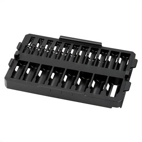 Milwaukee® 49-66-6831 49-66 Socket Tray, 3/8 in Drive, 19 pc, 11.99 in OAL