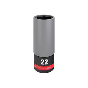 Milwaukee® 49-66-7807 Shockwave Impact Duty™ Lug Nut Wheel Socket, 1/2 Drive, 22 mm Metric
