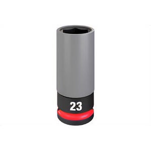 Milwaukee® 49-66-7808 Shockwave Impact Duty™ Lug Nut Wheel Socket, 1/2 Drive, 23 mm Metric