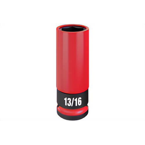 Milwaukee® 49-66-7811 Shockwave Impact Duty™ Lug Nut Wheel Socket, 1/2 Drive, 13/16 in, SAE