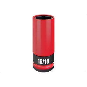 Milwaukee® 49-66-7813 Shockwave Impact Duty™ Lug Nut Wheel Socket, 1/2 Drive, 15/16 in, SAE