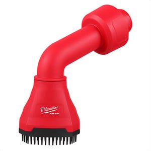 Milwaukee® 49-90-2020 Air-Tip™ Swiveling Palm Universal Utility Brush Tool, 2-1/2 in dia, Plastic Brush, Red