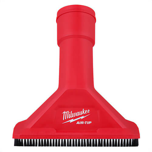 Milwaukee® 49-90-2039 Air-Tip™ Rocking Universal Utility Nozzle with Brush, 2-1/2 in dia, Plastic Brush, Red