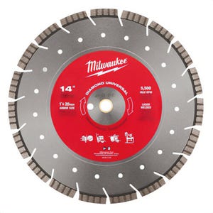 Milwaukee® 49-93-7140 Diamond Universal Segmented Turbo Blade, 14 in