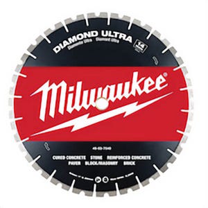 Milwaukee® MX Fuel™ 49-93-7540 Ultra Segmented Diamond Blade, 14 in dia Blade, 1/8 in W, 1 in, 20 mm Arbor/Shank, Wet/Dry Cutting