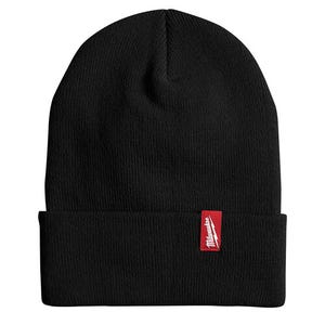 Milwaukee® 506B Acrylic Cuffed Beanie, Lightweight, Flexible Rib Knit, Insulated Acrylic Fabric, Wind and Water Resistant, Black