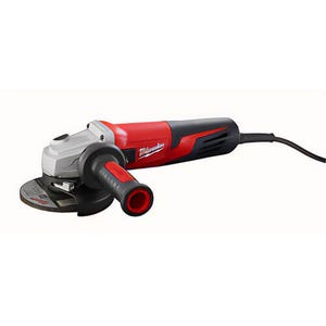 Milwaukee® 6117-33D Double Insulated Small Angle Grinder, 5 in dia Wheel, 5/8-11 Arbor/Shank, 120 VAC, Black/Red