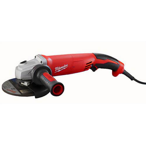 Milwaukee® 6124-31 Double Insulated Small Angle Grinder, 5 in dia Wheel, 5/8-11 Arbor/Shank, 120 VAC, Black/Red