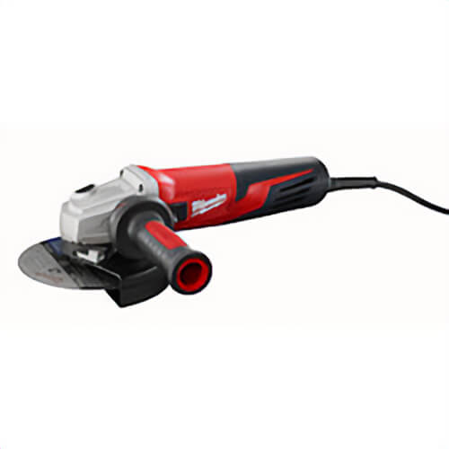 Milwaukee® 6161-33 Double Insulated Small Angle Grinder, 6 in dia Wheel, 5/8-11 Arbor/Shank, 120 VAC, Red