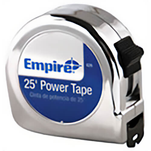 Milwaukee® 626 Blade, Chrome Case Power Tape, 25 ft x 1 in