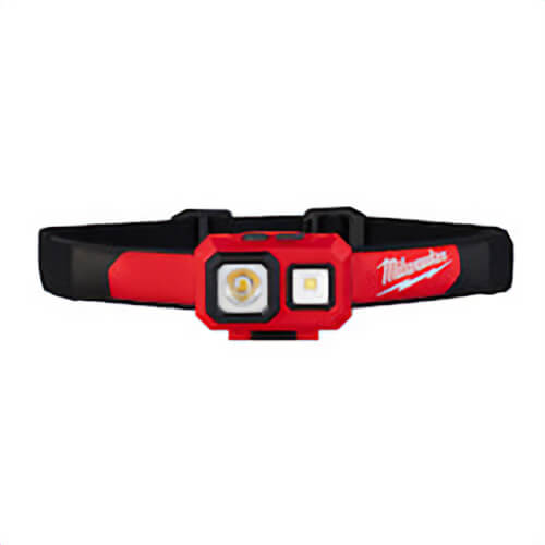 Milwaukee® 2104 Cordless Hard Hat Headlamp, LED Bulb, Plastic Housing, 450 Lumens