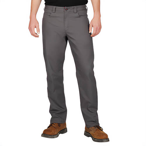 Milwaukee® 701G-4032 Heavy Duty Flex Work Pant, 68% Cotton/30.5% Polyester/1.5% Spandex, 40 in Waist, 32 in L Inseam, Gray