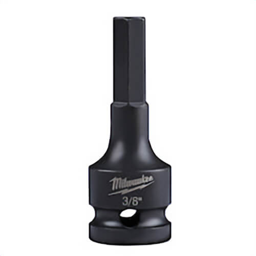 Milwaukee® Shockwave™ 49-66-5142 Lineman's Hex Bit Socket, 3/8 in Square Drive, 1/2 in