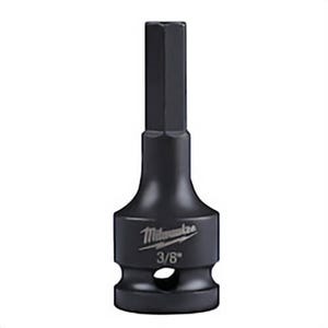 Milwaukee® Shockwave™ 49-66-5142 Lineman's Hex Bit Socket, 3/8 in Square Drive, 1/2 in