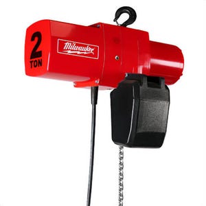 Milwaukee® 9572 Professional Electric Chain Hoist, 2 ton Rated Load
