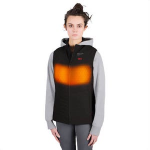 Milwaukee® F300B-21XS M12™ Women's Heated Axis™ Vest with M12™ Battery, Battery Charger and Battery Holder, Black, XS
