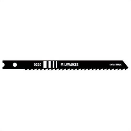 Milwaukee® 48-42-0540 General Purpose Heavy Duty Jig Saw Blade, 4 in L x 9/32 in W, 10 TPI, 5 pk