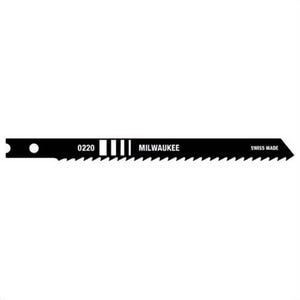 Milwaukee® 48-42-0540 General Purpose Heavy Duty Jig Saw Blade, 4 in L x 9/32 in W, 10 TPI, 5 pk