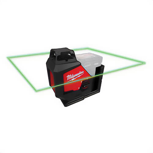 Milwaukee® 3631-20 Laser Level, +/- 1/8, 33 in/ft Accuracy, Glass-Filled Nylon Housing